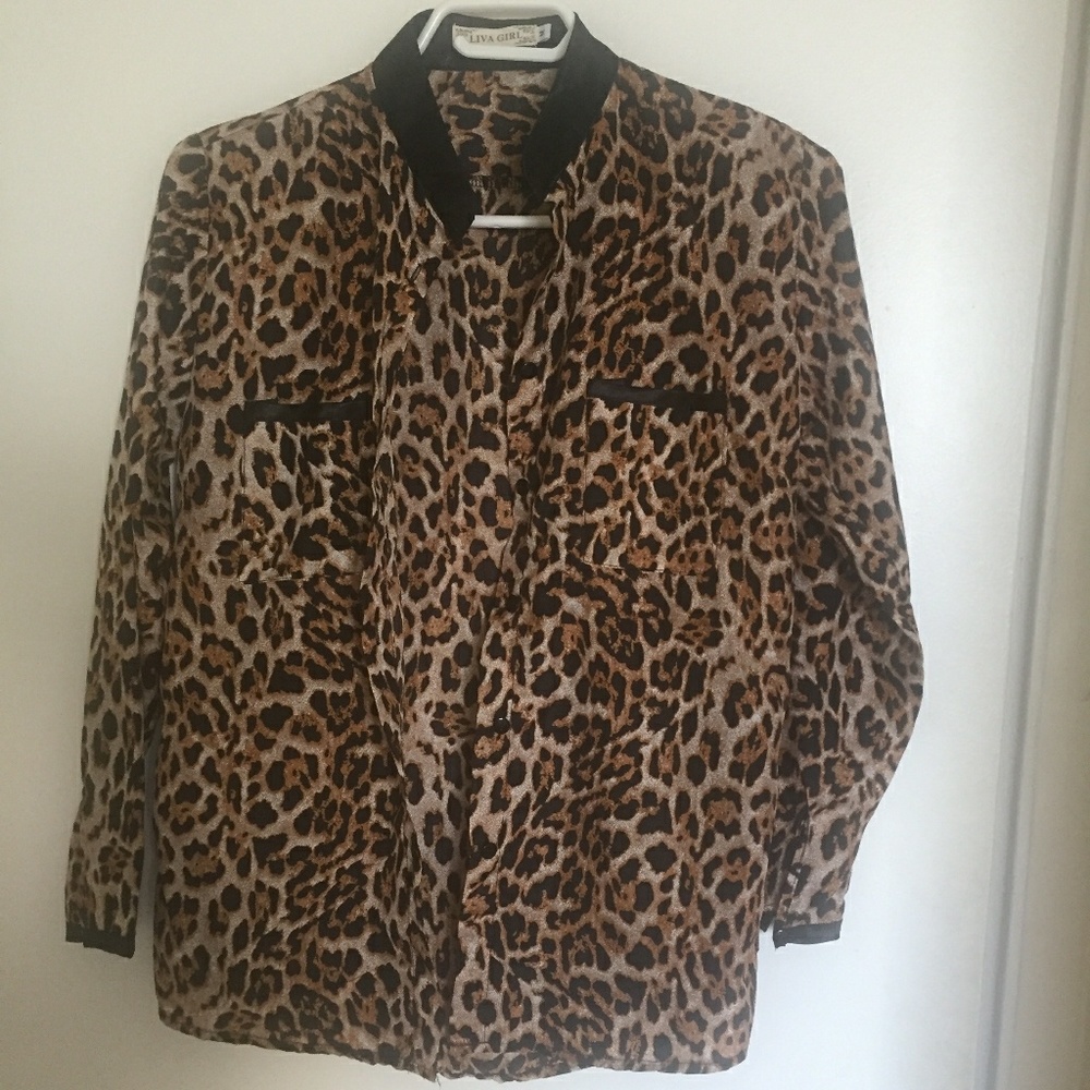 Leopard Print Blouse